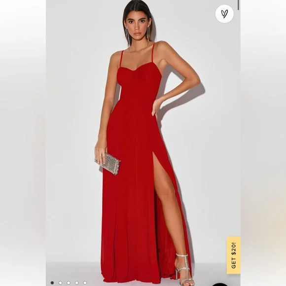 lulus pleated bustier cocktail dress Black Tie-Strap Bustier Pleated Maxi Dress | Womens | X-Small (Available in M, L) | 100% Polyester | Lulus
